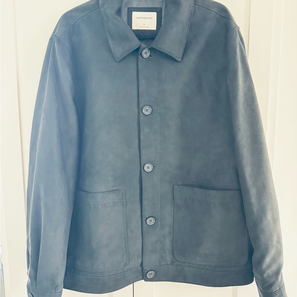 Autograph Black Faux Suede Harrington Jacket